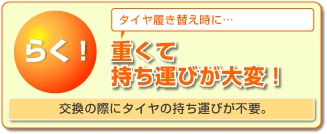 重くて持ち運びが大変！