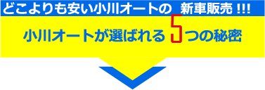 小川オートが選ばれる5つの秘密