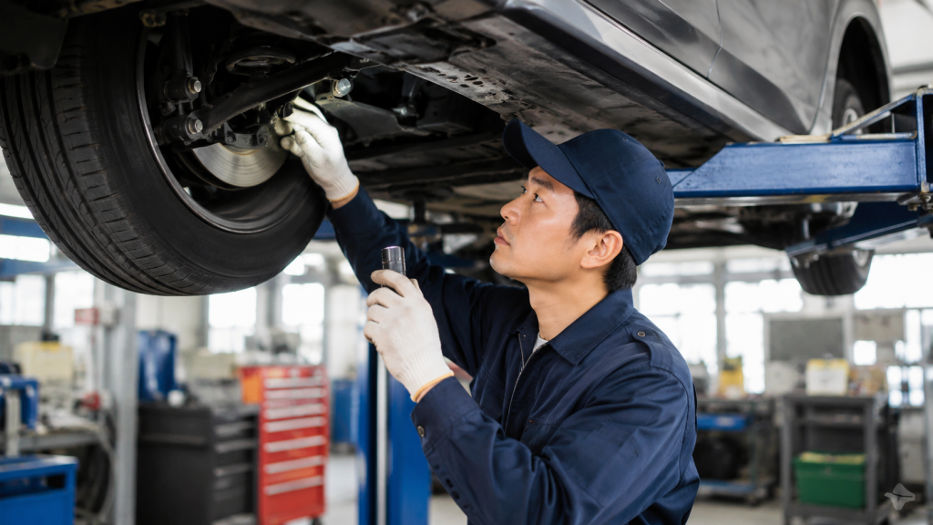 車検点検。