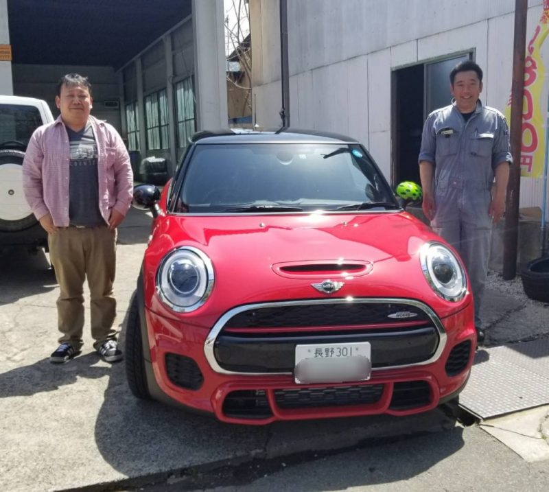 ミニクーパー納車 ジョンクーパーワークス 希少車 マニュアル 長野 須坂 小川オート 長野 須坂 小川オート