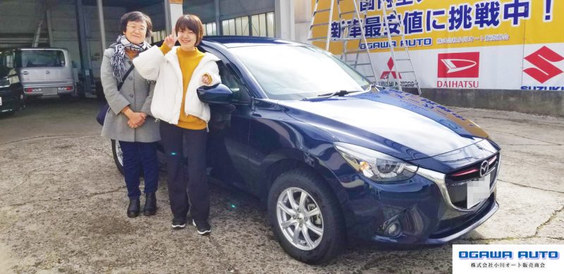 マツダ デミオ ｘｄツーリングご納車です 原価から買う新発想 長野での車探しは小川オート 長野 須坂 小川オート